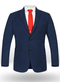 Napolean Royal Blue Chess Wool Jacket