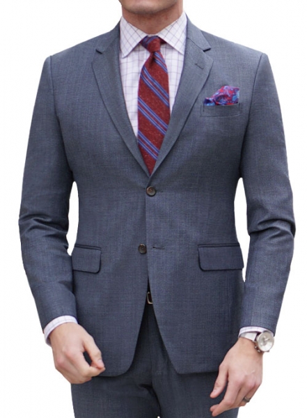 Napolean Barista Blue Wool Suit