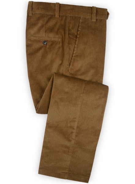 Camel Thick Corduroy Double Breasted Suit