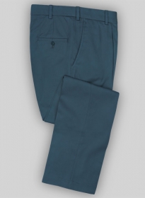 Powder Blue Peach Finish Twill Formal Chinos