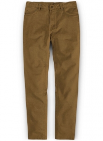 Rust Stretch Chino Jeans
