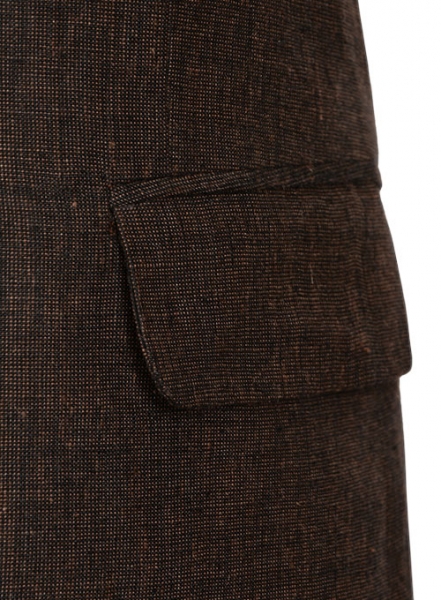 Italian Ramp Brown Linen Suit