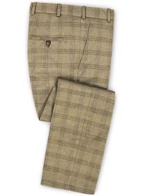 Italian Oatland Beige Linen Pants