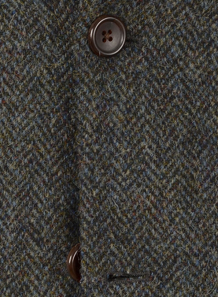 Harris Tweed Ridge Blue Herringbone Suit