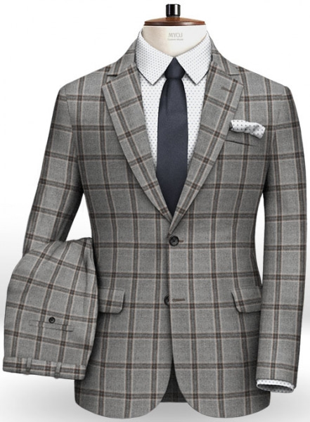 Light Weight Southrail Gray Tweed Suit