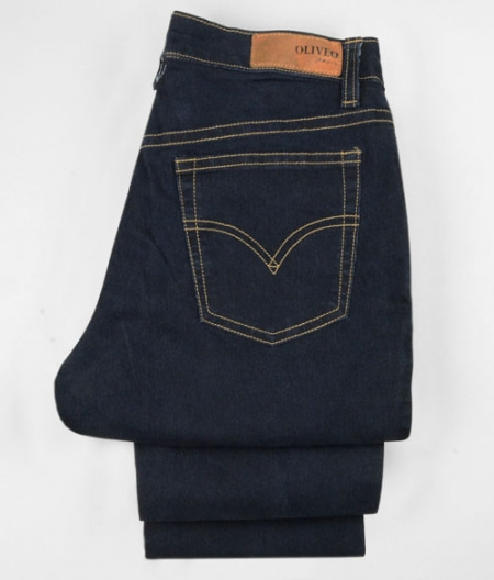 Morris Blue Stretch Denim Jeans - Hard Wash