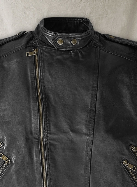 Leather Biker Vest # 313