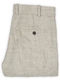 Vintage Rope Weave Light Gray Tweed Pants - 32R