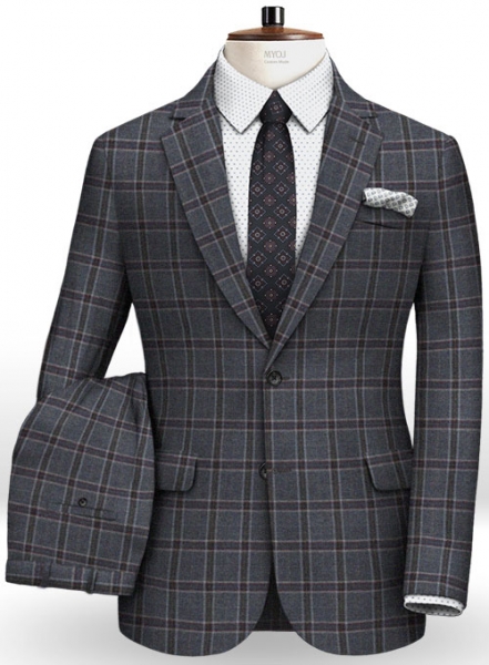 Light Weight Leo Blue Tweed Suit