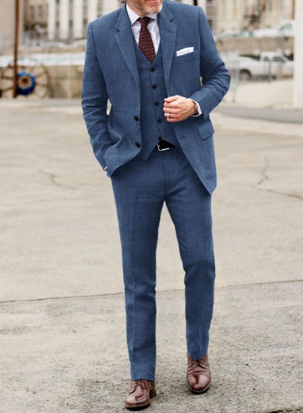 Solbiati Blue Prince Linen Suit