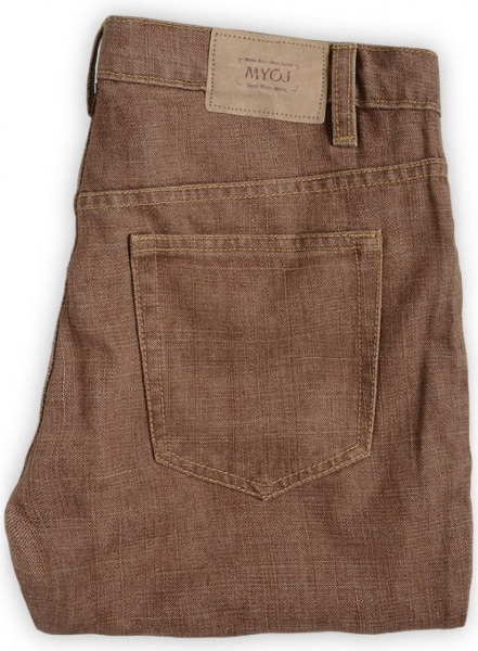 Rome Brown Jeans - Hard Wash