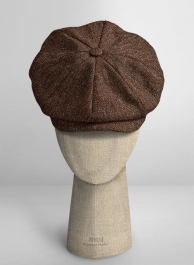 Haberdasher Wine Tweed Newsboy Cap