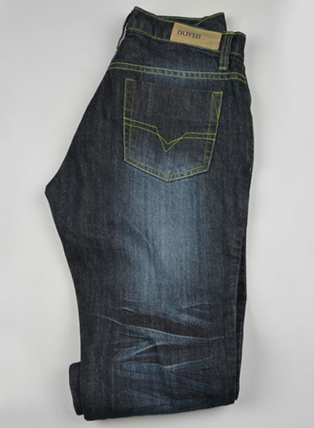 Deadly Dark Blue Double Whisked Jeans - Look # 317