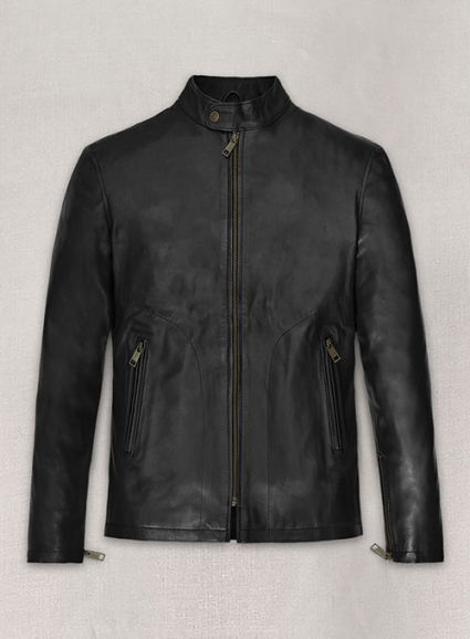 Black Mark Wahlberg Uncharted Leather Jacket