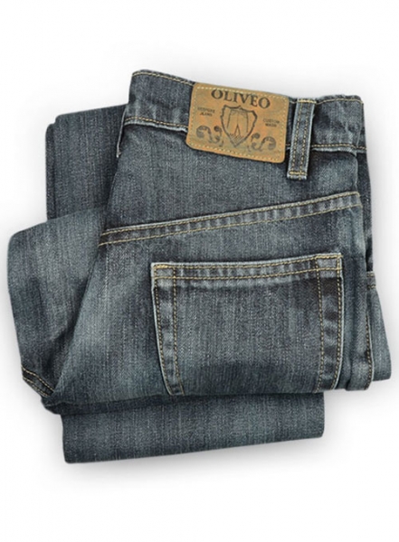 Deadly Dark Blue Jeans - Vintage Wash