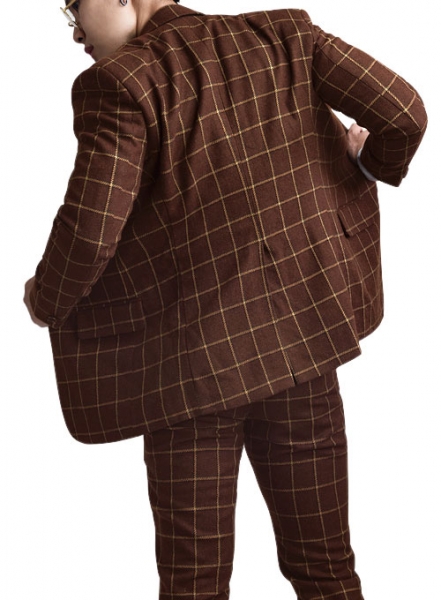 Vintage Brown Glen Royal Tweed Suit