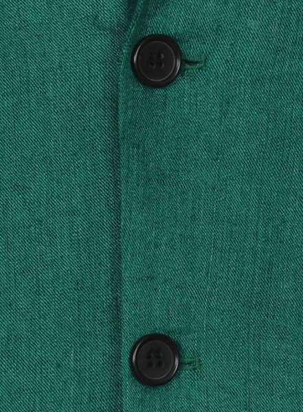 Italian Denim Green Linen Suit