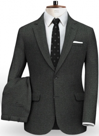 Italian Haze Gray Angora Wool Suit
