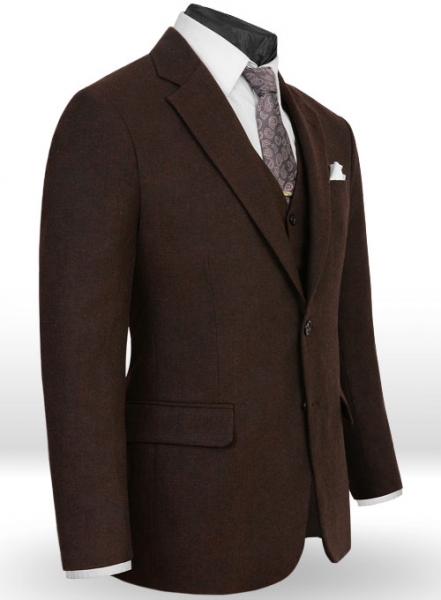 Light Weight Deep Brown Tweed Jacket