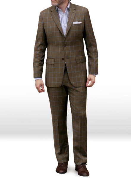 Napolean Amster Brown Wool Suit