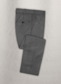 Chalkstripe Wool Gray Pants