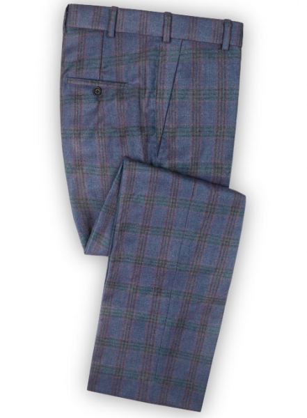 Light Weight Mallow Blue Tweed Pants