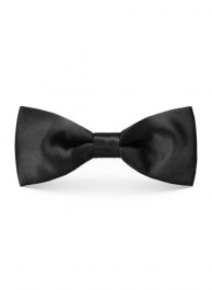 Black Satin Bow