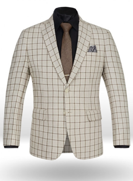 Italian Master Beige Linen Suit - Special Offer