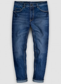 Classic Heavy Blue Indigo Wash Whisker Jeans