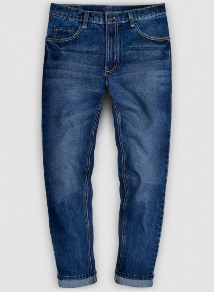 Classic Heavy Blue Indigo Wash Whisker Jeans