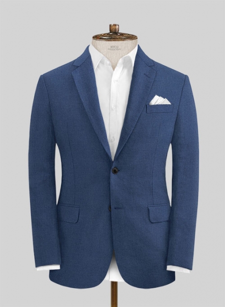 Safari Royal Blue Cotton Linen Jacket