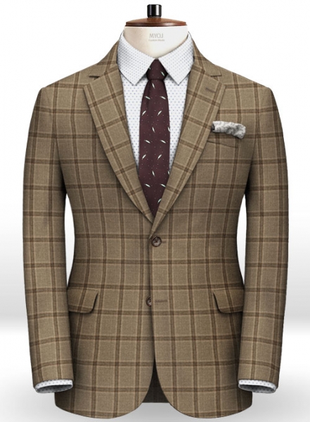 Light Weight Autumn Beige Tweed Jacket