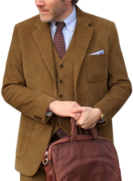 Camel Thick Corduroy Suit