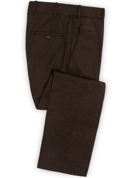 Light Weight Deep Brown Tweed Pants