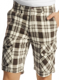 Madras Plaid - Light Weight Cargo Shorts # 551