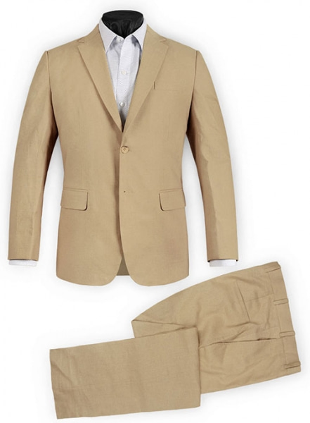 Tropical Tan Linen Suit