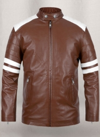 Tan Brown Fight Club Leather Jacket