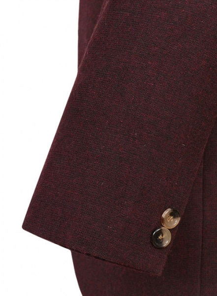 Light Weight Dark Maroon Tweed Jacket