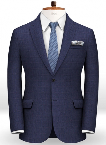 Glen Wool Blue Suit