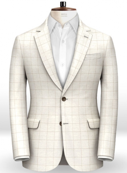 Italian Ecru Linen Jacket