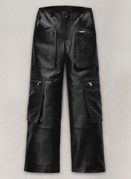 Urban Explorer Leather Cargo Pants