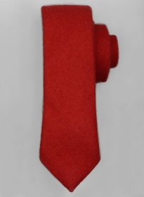 Tweed Tie - Vintage Plain Red