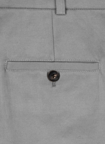 Light Gray Peach Finish Chino Suit