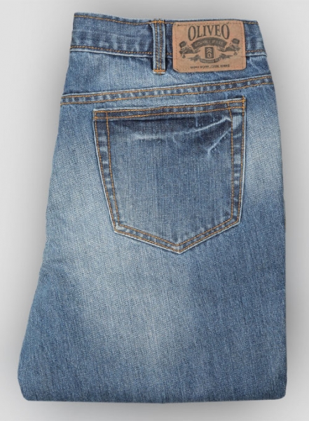 Thomas Blue Stone Wash Whisker Jeans