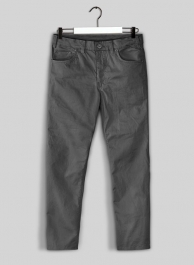 Dark Gray Stretch Chino Jeans