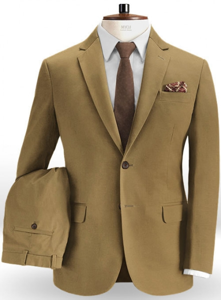 Summer Weight Khaki Chino Suit