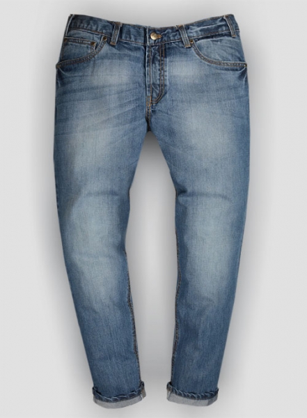 Thomas Blue Stone Wash Whisker Jeans