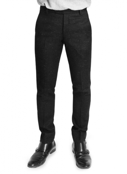 Light Weight Twilight Black Tweed Pants