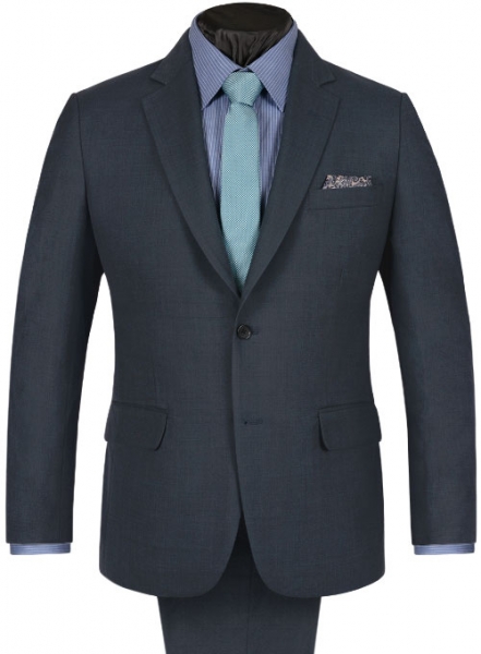 Spanish Blue Wool Suit
