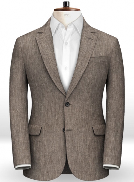 Italian Sober Green Linen Suit